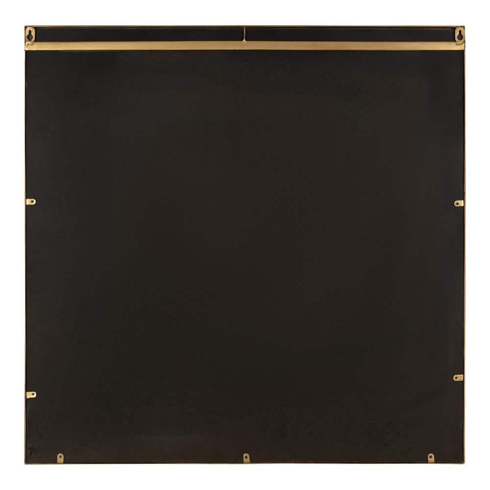 Gold Geometric Square Full Length Accent Mirror
