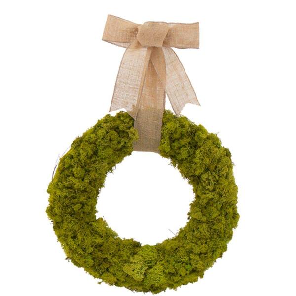 The Christmas Tree Company Moss Garden 18 in. Dried Floral Wreath-DISCONTINUED