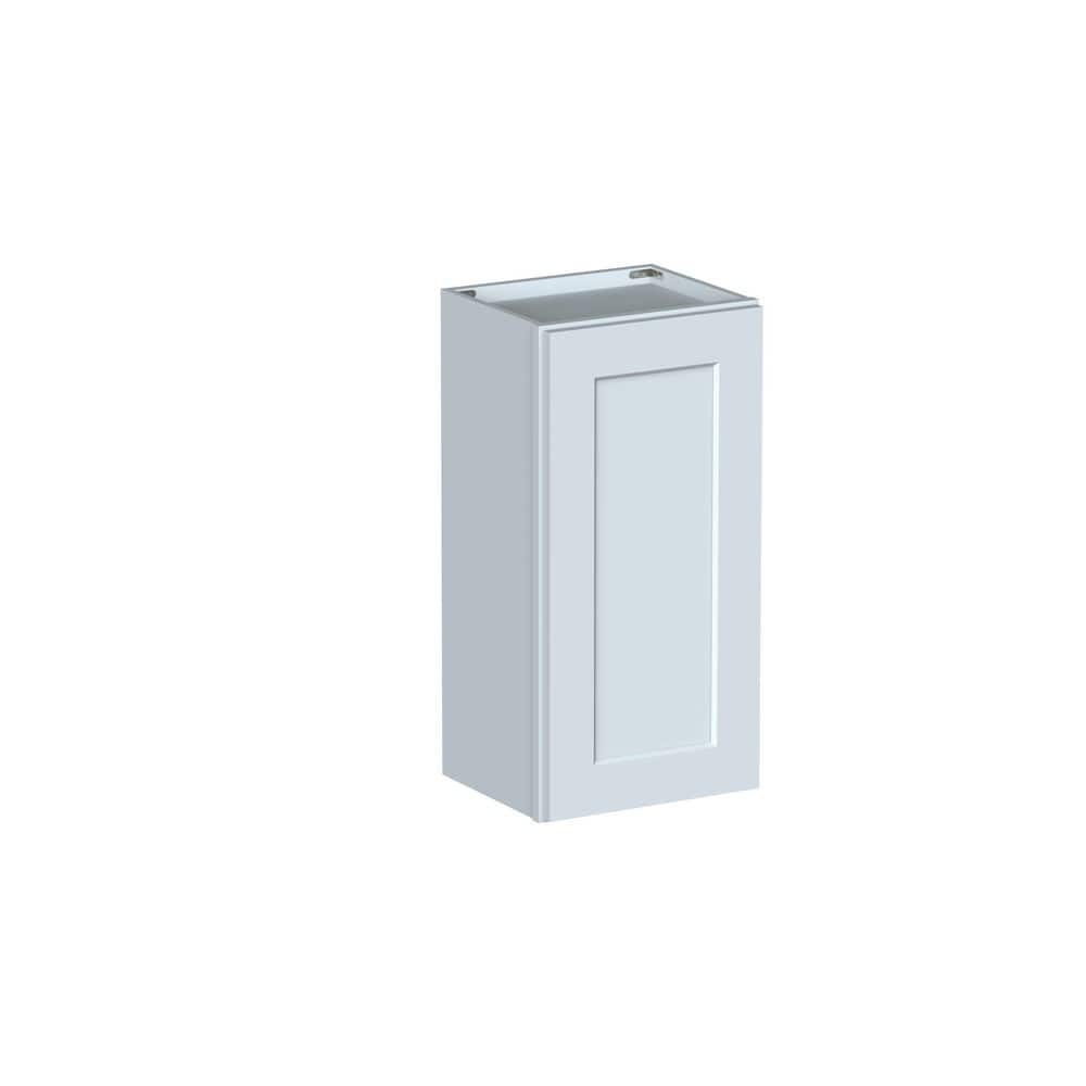 "Shaker Style 15"" W x 12"" D x 30"" H Wood Frame Ready to Assemble Single Door Wall Kitchen Cabinet in Dove Grey" price history on PriceWatchPro