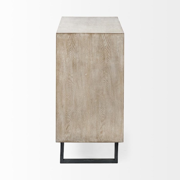 Mercana Giselle I 40L x 16W x 32H Light Brown Wood Three