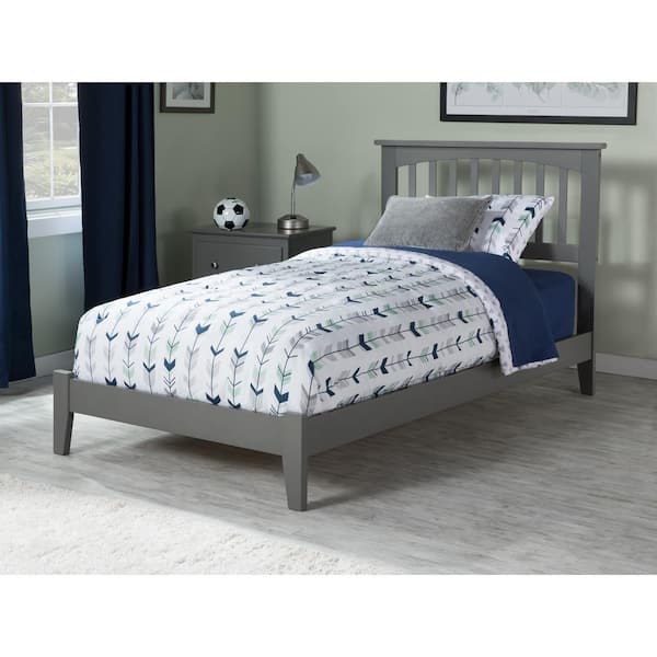 AFI Mission Twin Traditional Bed in Grey