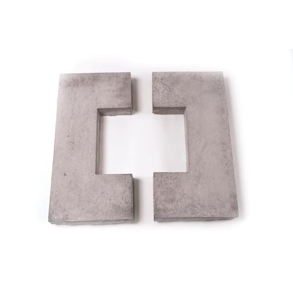 Grey Flat Split Column CapStone 18 in. x 18 in. for 8x8 Post