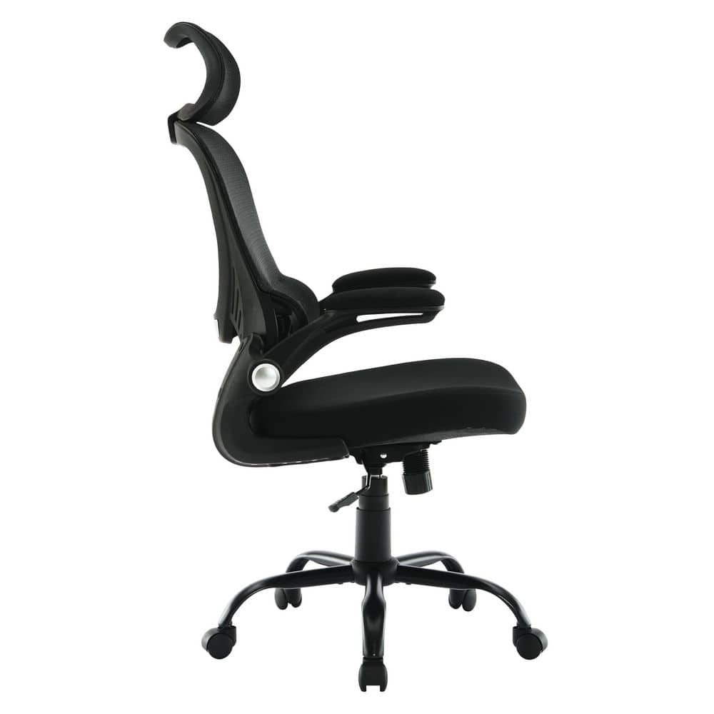 Black Mesh Back Executive Office Chair with Adjustable Arms