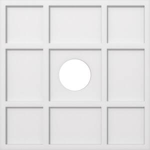 1 in. P X 9-3/4 in. C X 28 in. OD X 6 in. ID Rubik Architectural Grade PVC Contemporary Ceiling Medallion