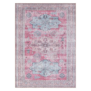 Multi 10 ft. x 14 ft. Distressed Transitional Bohemian Area Rug