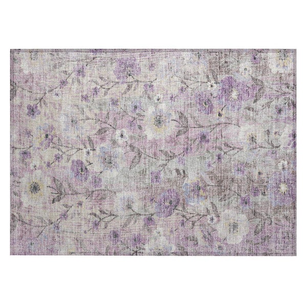 Chantille Machine Washable Indoor/Outdoor Abstract ACN2403 Lilac 2 ft. x 3 ft. Accent Rug