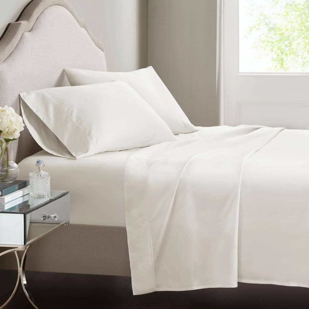 UPC 022164217452 product image for Luxury Egyptian 4-Piece White Cotton Queen 500TC Sheet Set | upcitemdb.com
