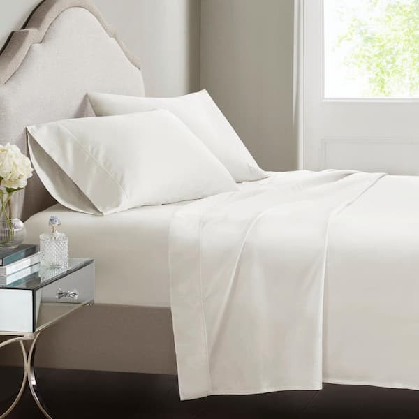 Luxury Egyptian 4-Piece White Cotton Queen 500TC Sheet Set