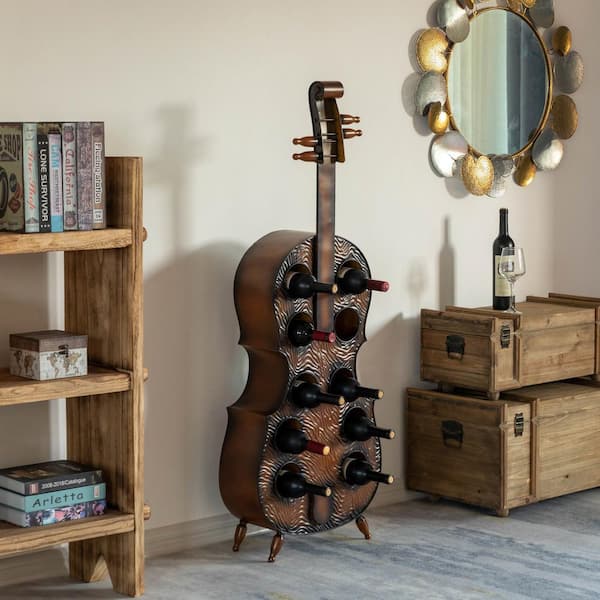 Vintiquewise Cello-Shaped Decorative Organizer Musical Ornament