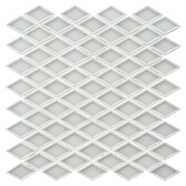 Apollo Tile Mingles Olympic Blue 12-in x 12-in Glossy Glass Uniform Squares Floor and Wall Tile (20-sq. ft/ Carton)