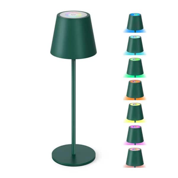 HOMLUX 7-Colors RGB Mode Cordless Table Lamp Rechargeable Portable Stepless Dimming Dining Table Lamp Touch Control