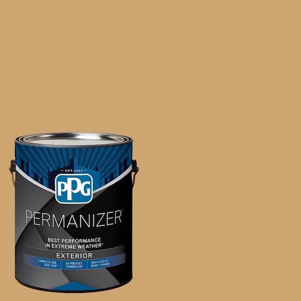 PERMANIZER 1 gal. PPG15-08 Burnt Ivory Flat Exterior Paint