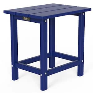 Blue HDPE Patio Side Table