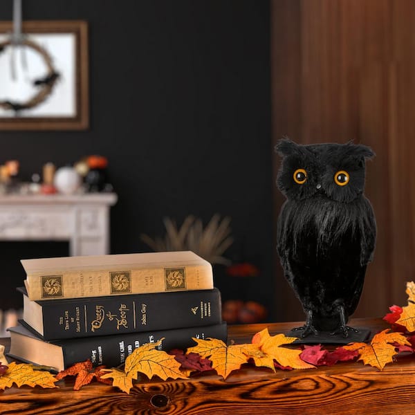 National Tree Company 11 in. Eerie Eyes Owl OP77-XY014937-1