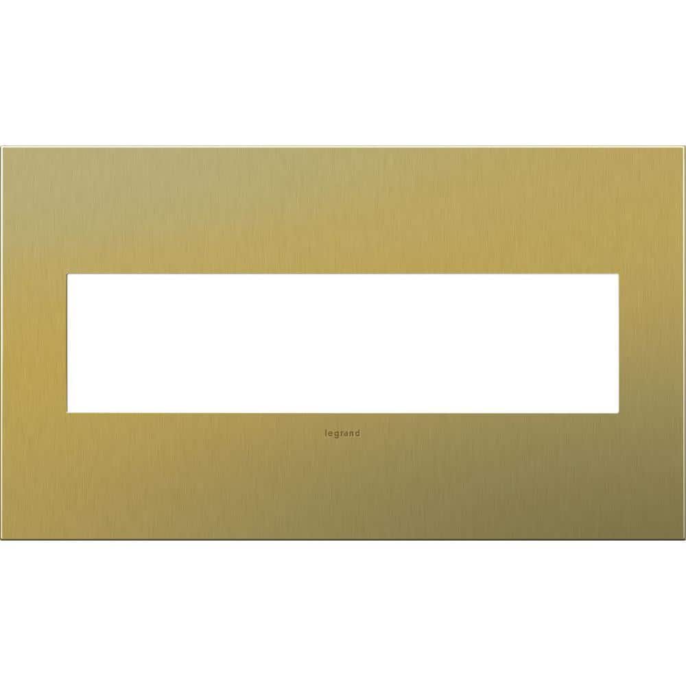 adorne 4 Gang Decorator/Rocker Wall Plate, Brushed Brass (1-Pack) price history on PriceWatchPro