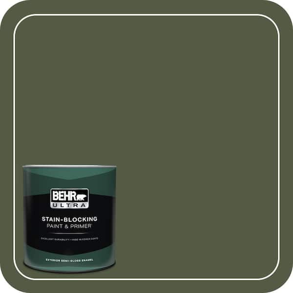 BEHR ULTRA 1 qt. #MQ6-54 River Forest Semi-Gloss Enamel Exterior Paint & Primer
