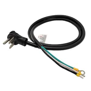 6 ft. 10/3 30 Amp 250-Volt NEMA 6-30 Replacement Power Cord for Garage Heaters (6-30P to 3-Wires), Black