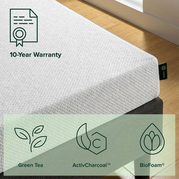 Zinus Ultima 6 in. Medium Smooth Top Full Memory Foam Mattress HD FMS 600F The Home Depot
