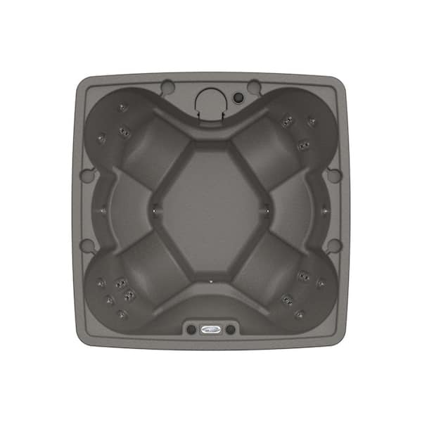 AquaRest Spas Premium 600 6-Person Stainless 29-Jets Plug and Play Hot Tub with Heater, Ozone and LED Waterfall in Keystone