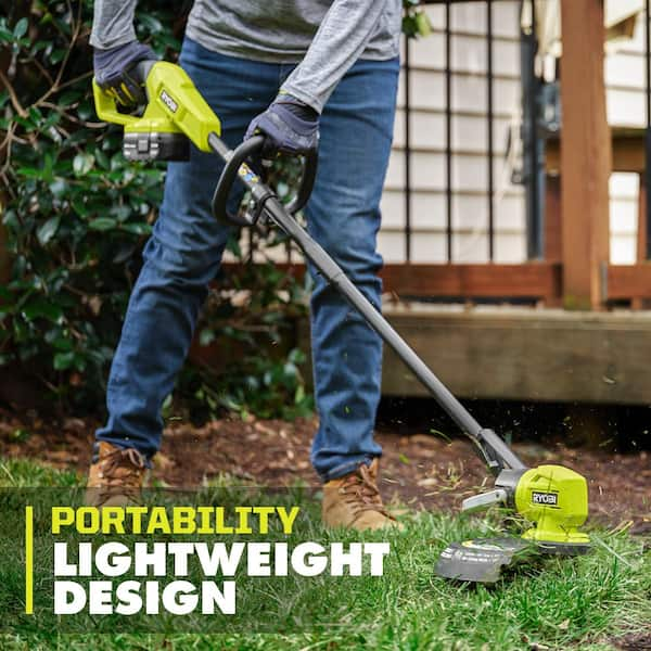  Ryobi P2080 ONE+ 18-Volt Lithium-Ion Cordless String Trimmer/Edger,  Battery Powered P108 P118 New In Box : Patio, Lawn & Garden