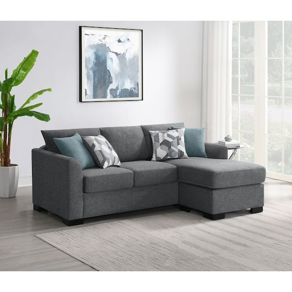 Storey 83.5 in. Grey Fabric Upholstered Sofa Bed Queen Size