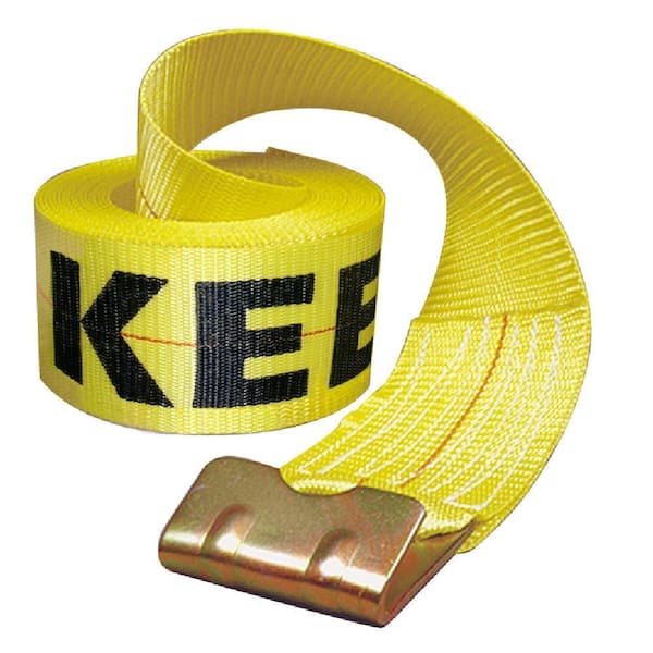 Keeper 30 ft. x 4 in. x 15,000 lbs. Winch Strap with Flat Hook