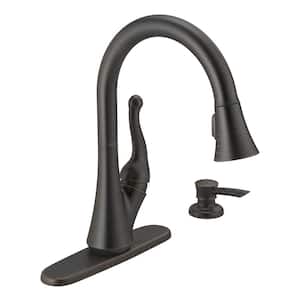Talbott Single-Handle Pull-Down Sprayer Kitchen Faucet with Soap Dispenser in Venetian Bronze
