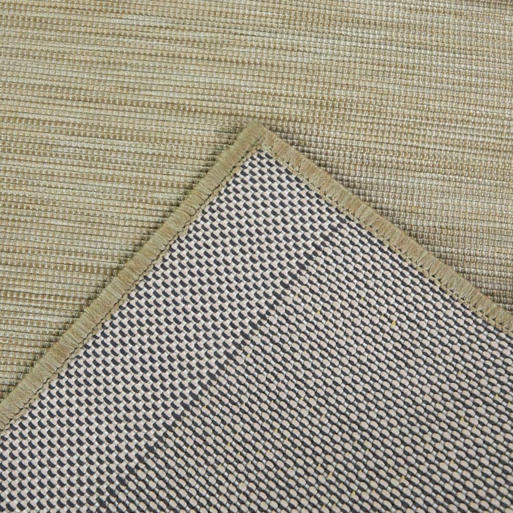Charcoal Flat Woven Synthetic Rectangular Area Rug 5'3" x 7'