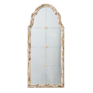 Anky 21.5 in. W x 47.6 in. H Wood Framed Cream Wall Mounted Decorative Mirror