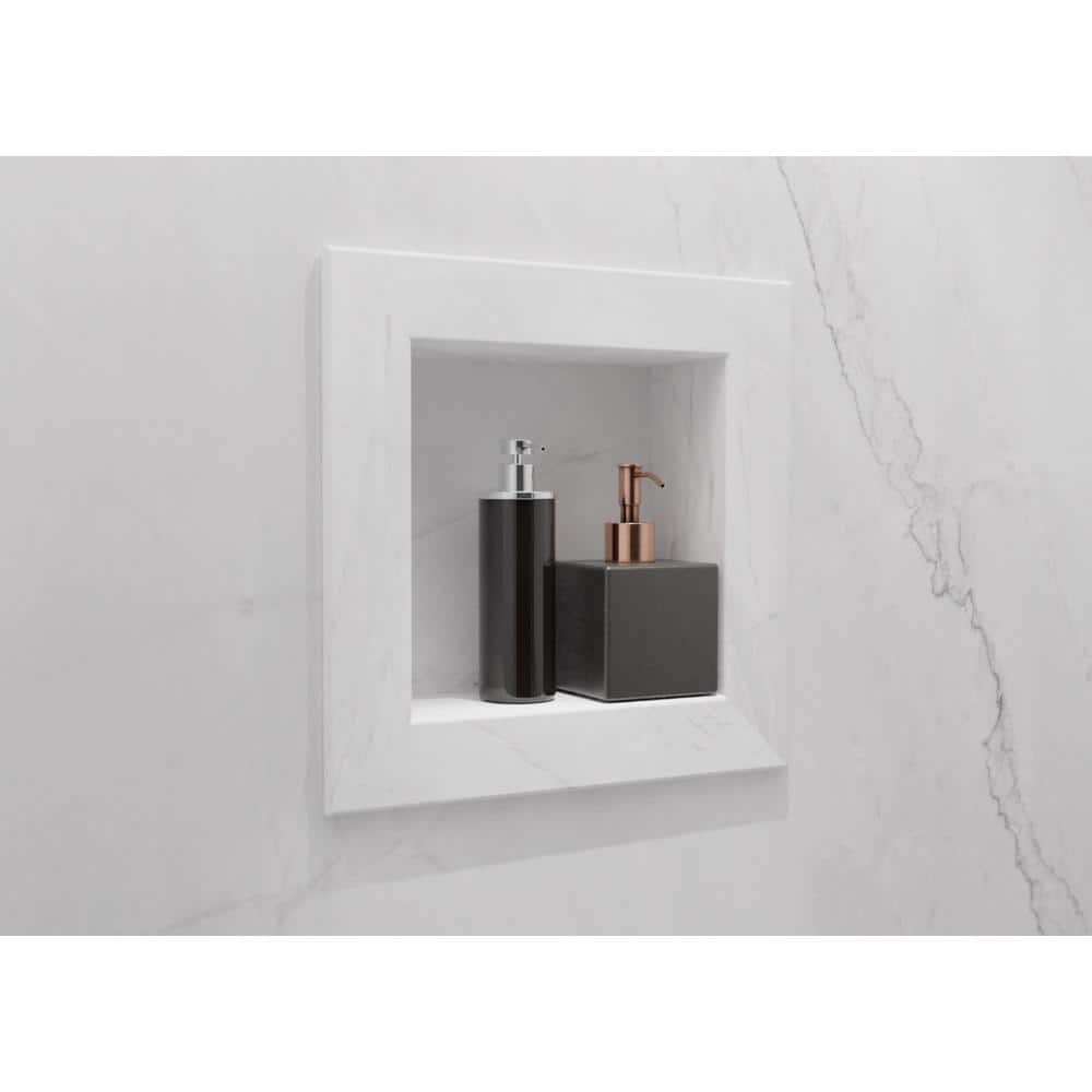 Oyster Plastic Mold-Resistant Shower Niche Caddy
