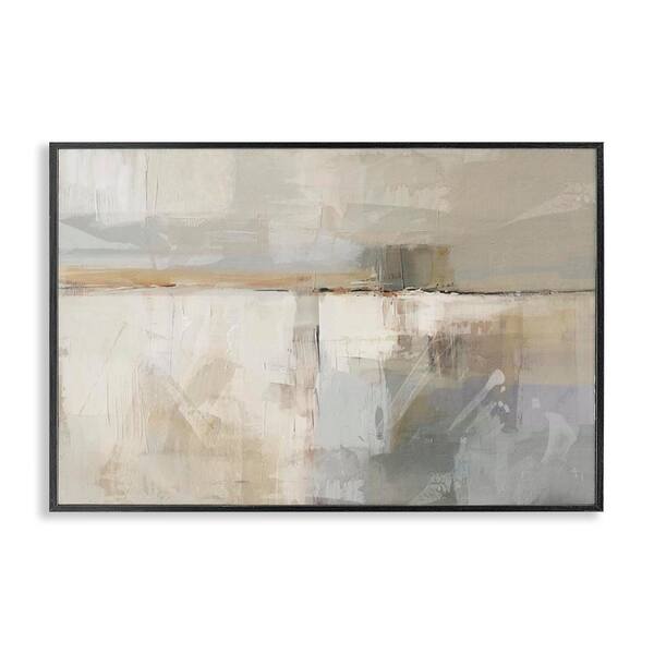 Stupell Industries Shimmering Meadow Abstract by Nina Blue Black Framed Abstract Giclee Art Print 20 in. x 30 in.