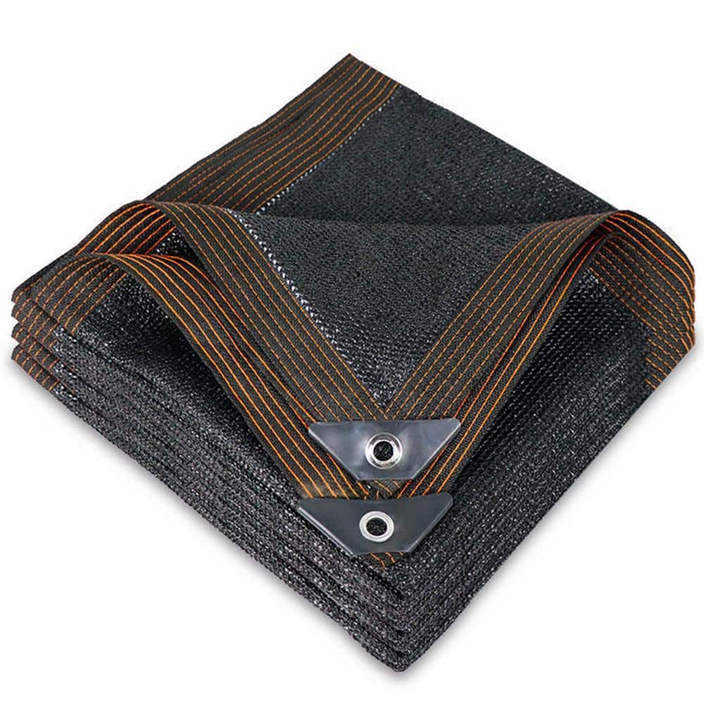 20 x 48 FT Black Polyethylene Shade Cloth with Grommets