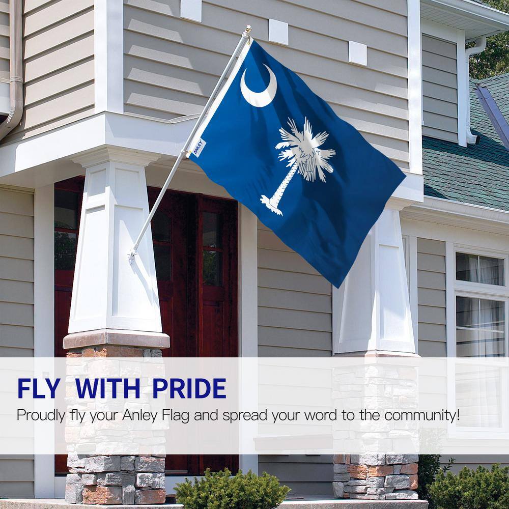 South Carolina 3x5 Foot Blue and White Polyester Flag
