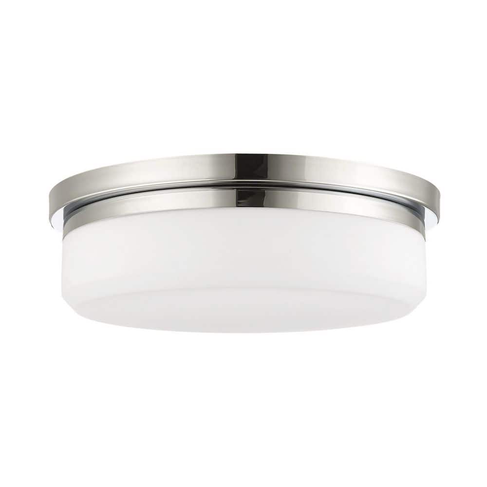 Stratus Contemporary 3-Light Flush Mount in Polished Chrome
