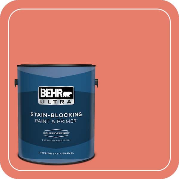 BEHR ULTRA 1 gal. Home Decorators Collection #HDC-SM14-12 Cosmic Coral Extra Durable Satin Enamel Interior Paint & Primer