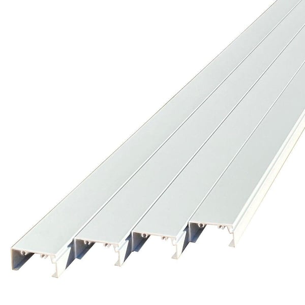 Enclosure 1 in x 2 in. x 12 ft. White Frame Kit (4-Pack)