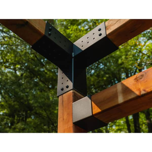 Pergola Kit with SHADE SAIL for 4x4 Wood Posts