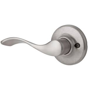 Balboa Satin Nickel Left-Handed Dummy Door Lever with Microban Antimicrobial Technology