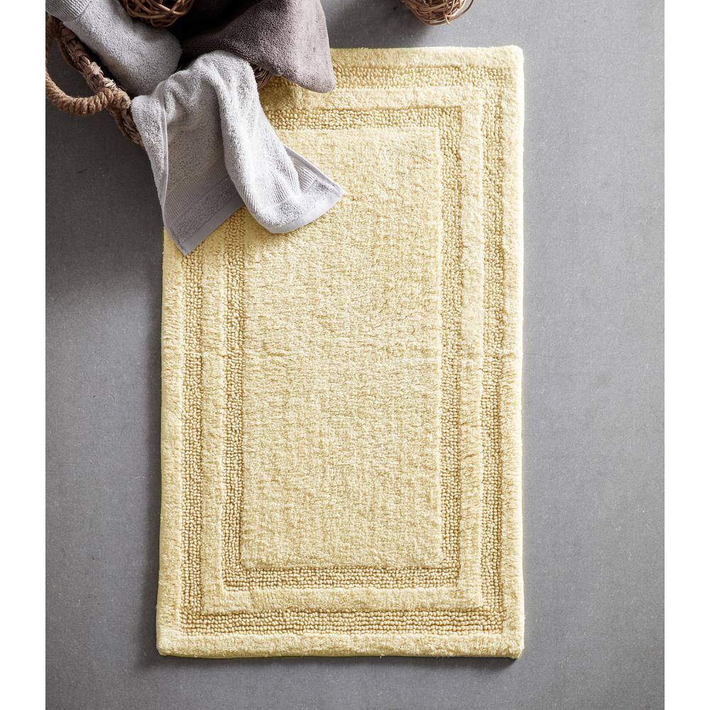 Isla 2-Piece Beige Cotton Bath Rug Set