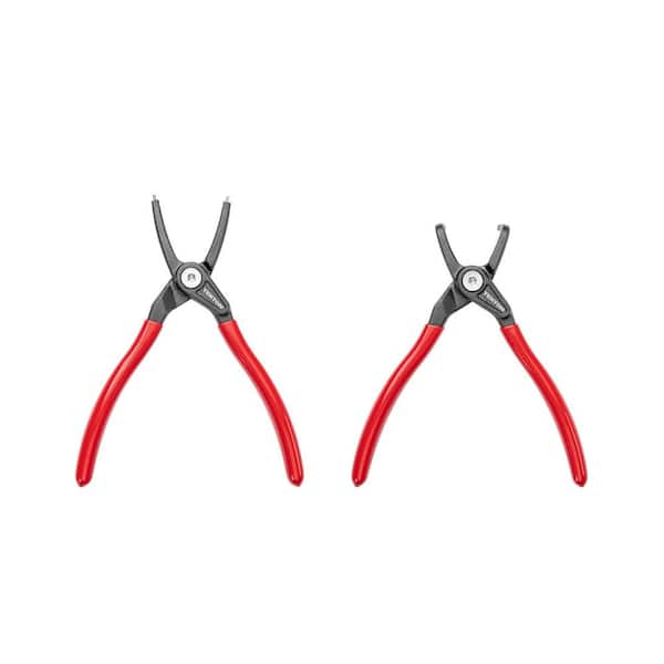 7 in. Internal Retaining Ring Pliers Set, 2-Piece (0.070 in. Tips)