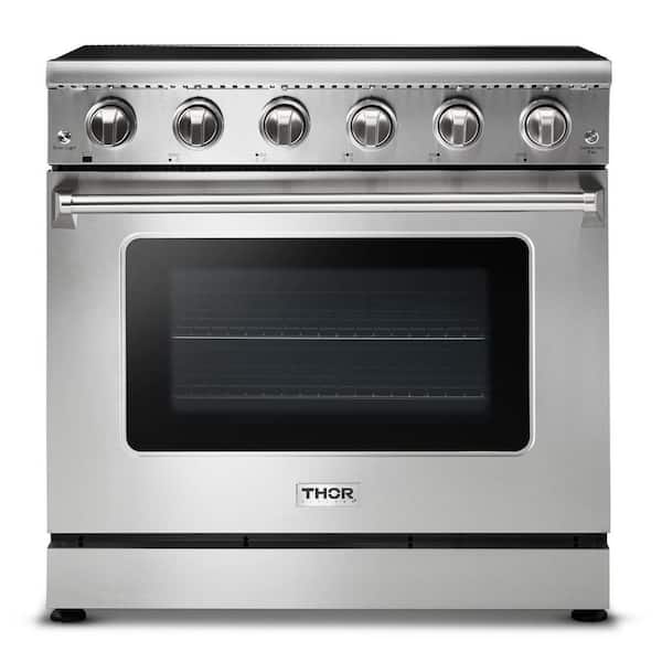 Thor Kitchen 36 in. 6.0 cu. ft. Electric Range with Convection in Stainless Steel