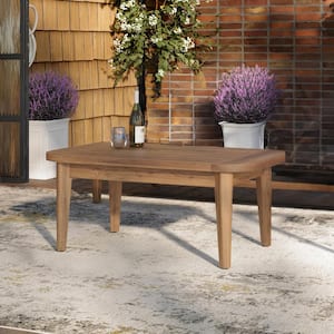 New Classic Furniture Bali 38 in. Natural Rectangular Solid Wood Coffee Table