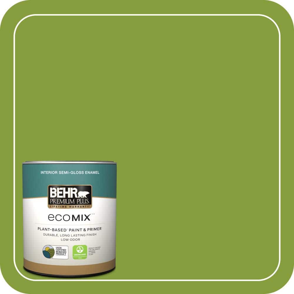 1 qt. #T14-18 New Shoot Semi-Gloss Enamel EcoMix Plant-Based Interior Paint & Primer price history on PriceWatchPro
