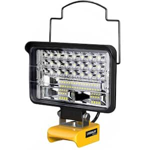 68W 6800 Lumens Cordless LED Work Light for Dewalt 20V Battery with USB and Type-C Charging Port (No Battery)