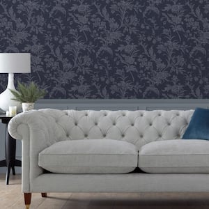 Lloyd Midnight Seaspray Blue Wallpaper Sample