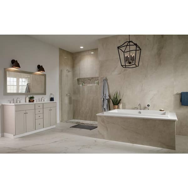 Woodhurst Wall Mount Round Closed Towel Ring Bath Hardware Accessory in Stainless Steel