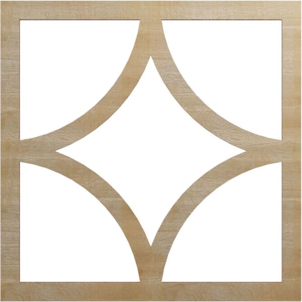 Ekena Millwork 0.25 in. x 12.75 in. x 20 in. Wood Medallion Moulding