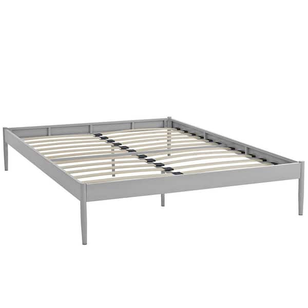 MODWAY Elsie Gray Queen Bed Frame