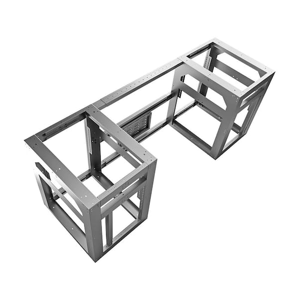 The Rockport, Fully Adjustable and Modular Outdoor Kitchen Island Framing Kit