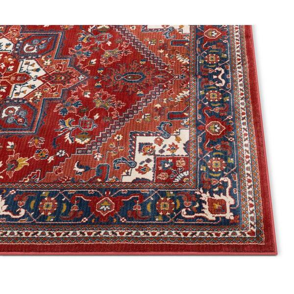 Bright Red 3x4 Antique Hand Woven Area Rug – Made With Loom